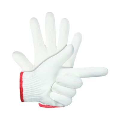 Durable protective safety work cotton gloves for industrial use
