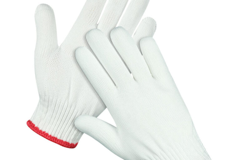 Durable protective safety work cotton gloves for industrial use