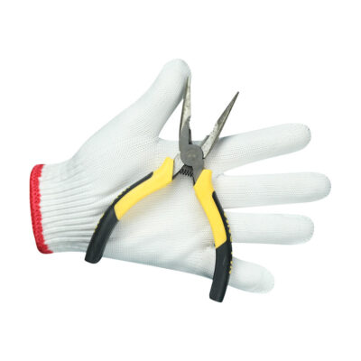 Durable protective safety work cotton gloves for industrial use