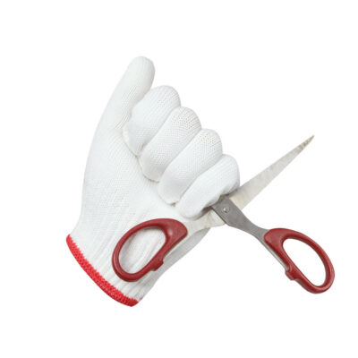 Durable protective safety work cotton gloves for industrial use
