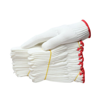 Durable protective safety work cotton gloves for industrial use