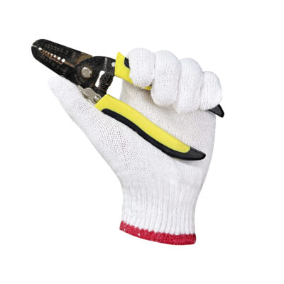 Durable protective safety work cotton gloves for industrial use