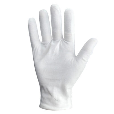 White inspection cotton gloves for ceremonies and events