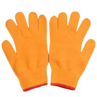 Heat-resistant cut-resistant work cotton gloves for high-temperature safety