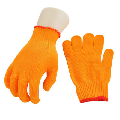 Heat-resistant cut-resistant work cotton gloves for high-temperature safety