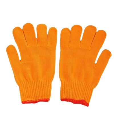 Heat-resistant cut-resistant work cotton gloves for high-temperature safety