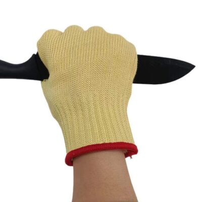 Heat-resistant cut-resistant work cotton gloves for high-temperature safety