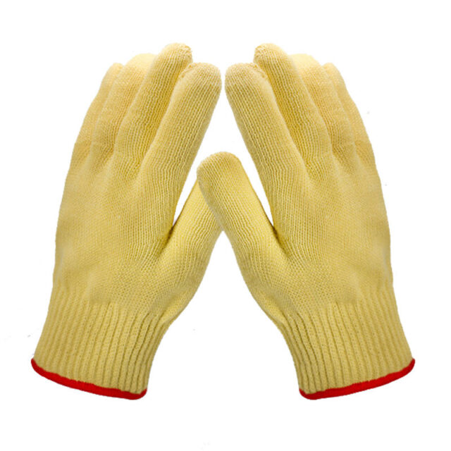 Heat-resistant cut-resistant work cotton gloves for high-temperature safety