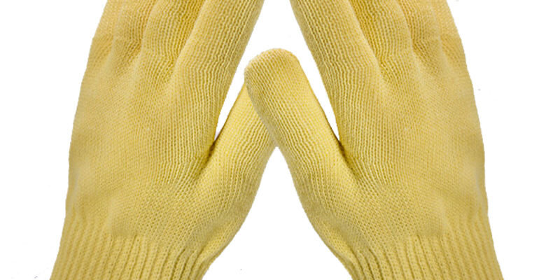 Heat-resistant cut-resistant work cotton gloves for high-temperature safety
