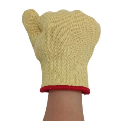 Heat-resistant cut-resistant work cotton gloves for high-temperature safety