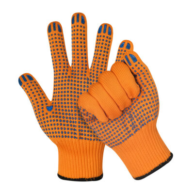 High-quality dotted cotton gloves for construction safety