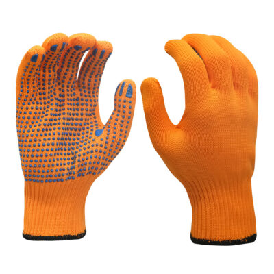 High-quality dotted cotton gloves for construction safety