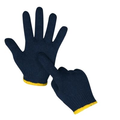 Durable safety work cotton gloves for industrial applications