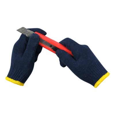 Durable safety work cotton gloves for industrial applications