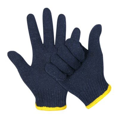 Durable safety work cotton gloves for industrial applications
