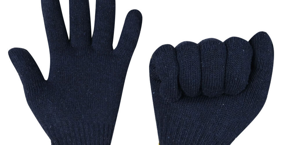 Durable safety work cotton gloves for industrial applications