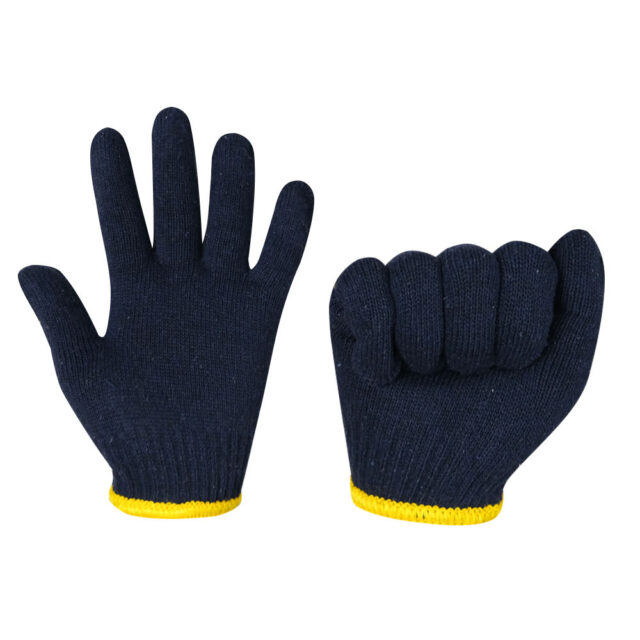 Durable safety work cotton gloves for industrial applications