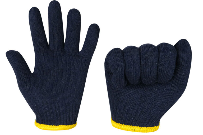Durable safety work cotton gloves for industrial applications