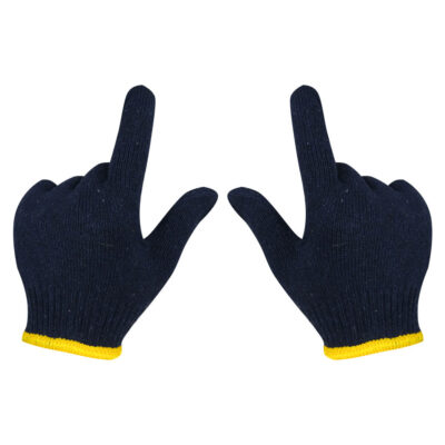 Durable safety work cotton gloves for industrial applications