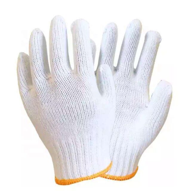 High-quality washable durable work cotton gloves for safety use