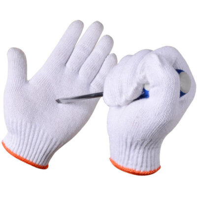 High-quality washable durable work cotton gloves for safety use