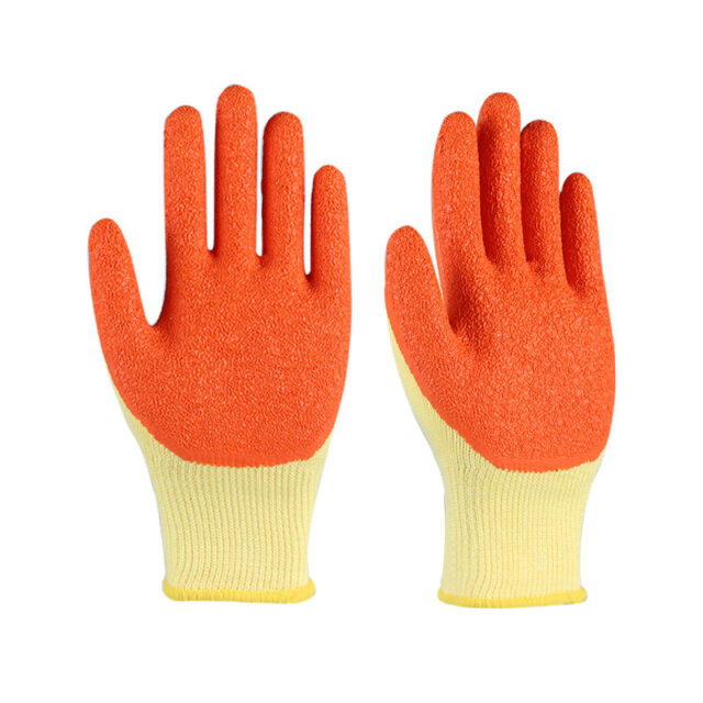 Industrial construction safety coated cotton gloves for workers