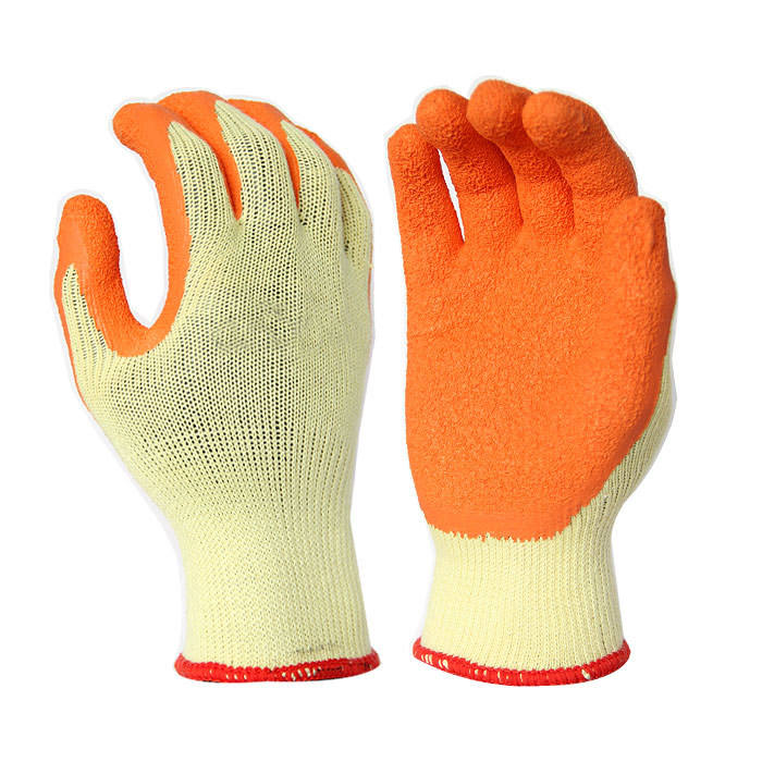 Industrial construction safety coated cotton gloves for workers