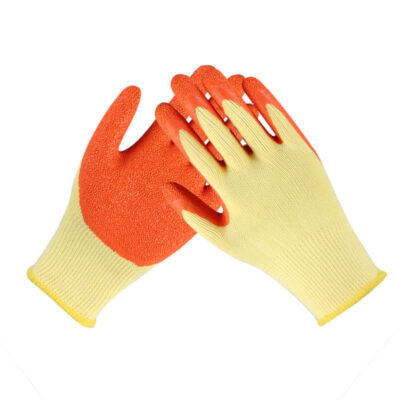 Industrial construction safety coated cotton gloves for workers