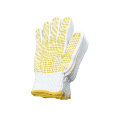 Industrial safety dotted cotton gloves for construction work