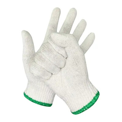 Industrial safety work cotton gloves for construction and factory use