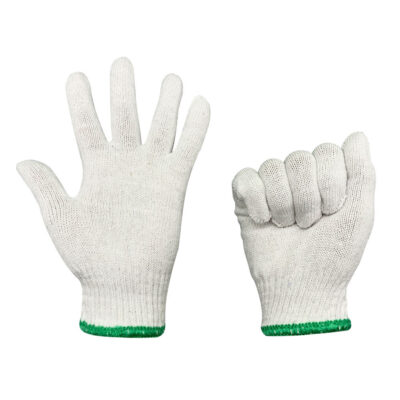 Industrial safety work cotton gloves for construction and factory use
