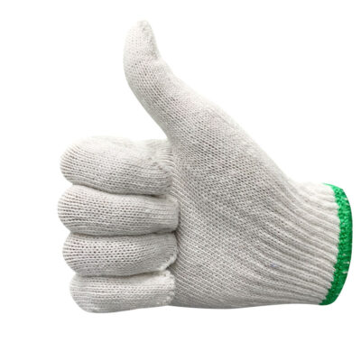 Industrial safety work cotton gloves for construction and factory use