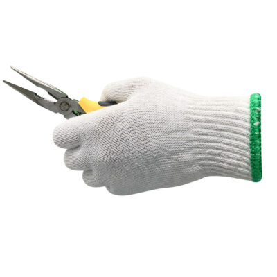 Industrial safety work cotton gloves for construction and factory use