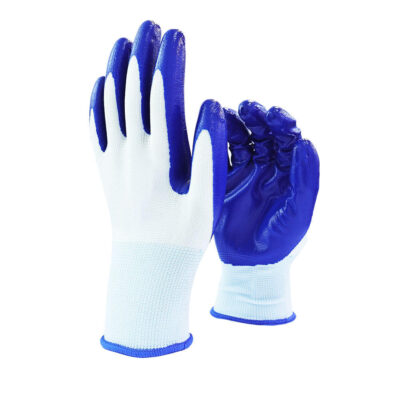 Coated cotton gloves for mechanical, gardening, and construction work