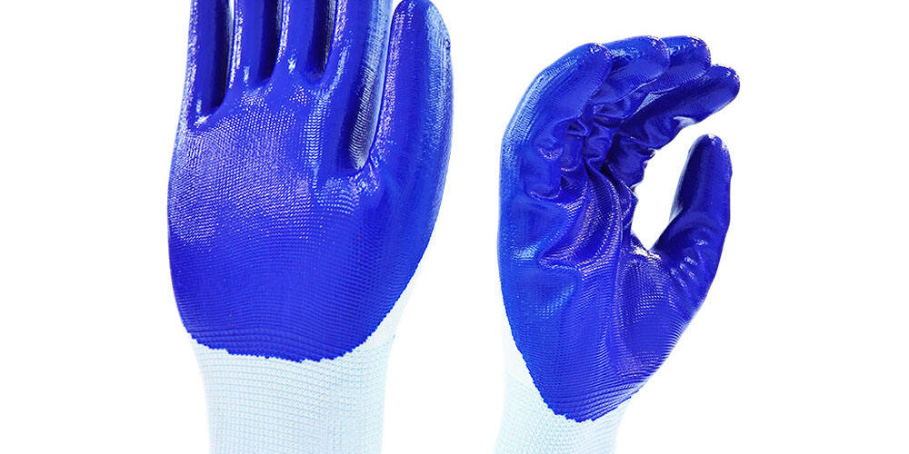 Coated cotton gloves for mechanical, gardening, and construction work