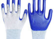 Coated cotton gloves for mechanical, gardening, and construction work