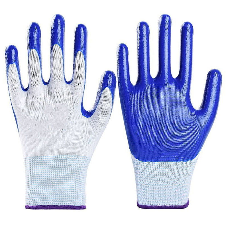 Coated cotton gloves for mechanical, gardening, and construction work