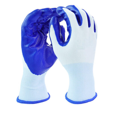 Coated cotton gloves for mechanical, gardening, and construction work
