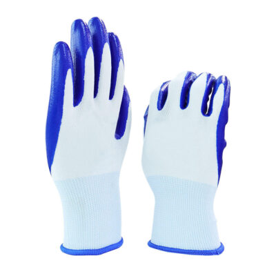 Coated cotton gloves for mechanical, gardening, and construction work