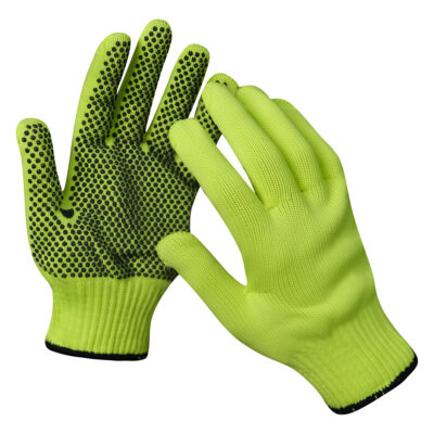 Protective dotted cotton gloves for construction safety work