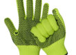 Protective dotted cotton gloves for construction safety work