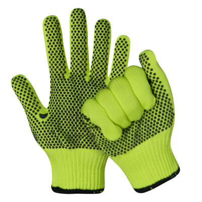 Protective dotted cotton gloves for construction safety work