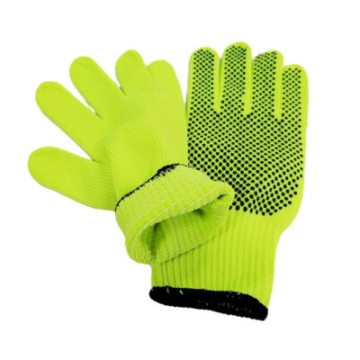 Protective dotted cotton gloves for construction safety work