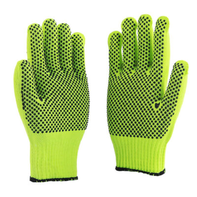 Protective dotted cotton gloves for construction safety work
