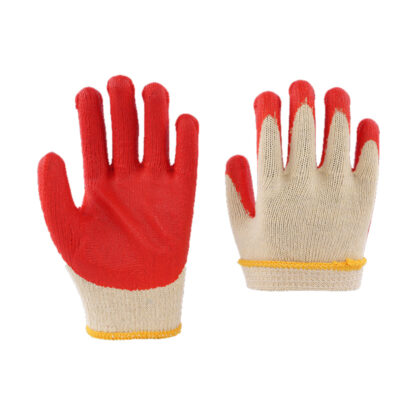 Protective coated cotton gloves for industrial and gardening safety