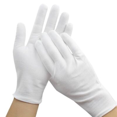 Soft high-quality inspection cotton gloves for delicate tasks