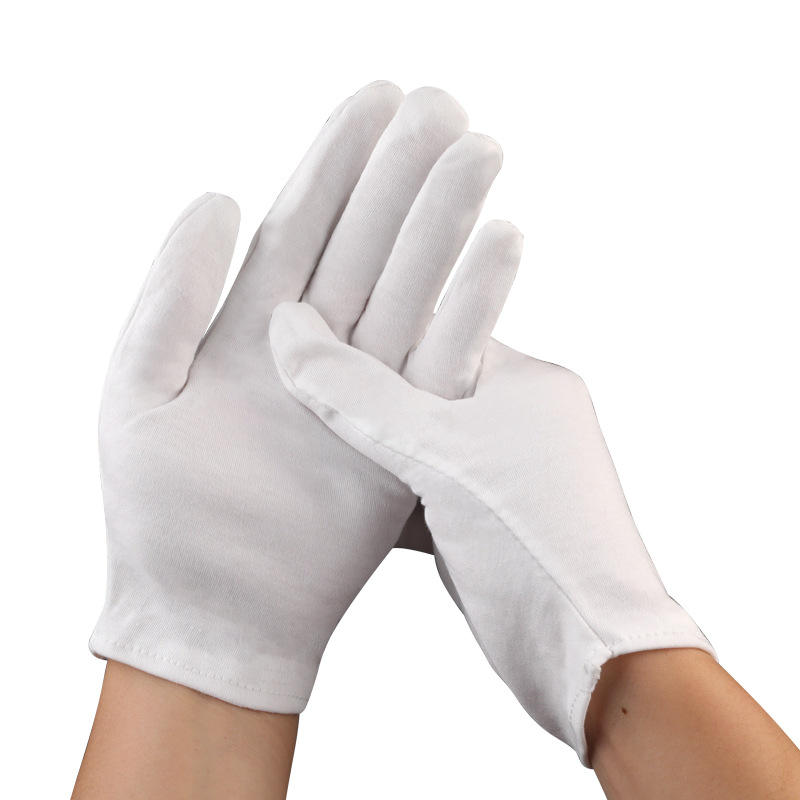 Soft high-quality inspection cotton gloves for delicate tasks