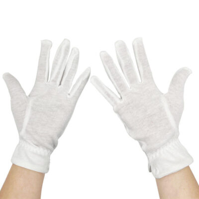 Soft high-quality inspection cotton gloves for delicate tasks
