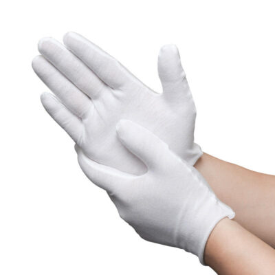 Soft high-quality inspection cotton gloves for delicate tasks